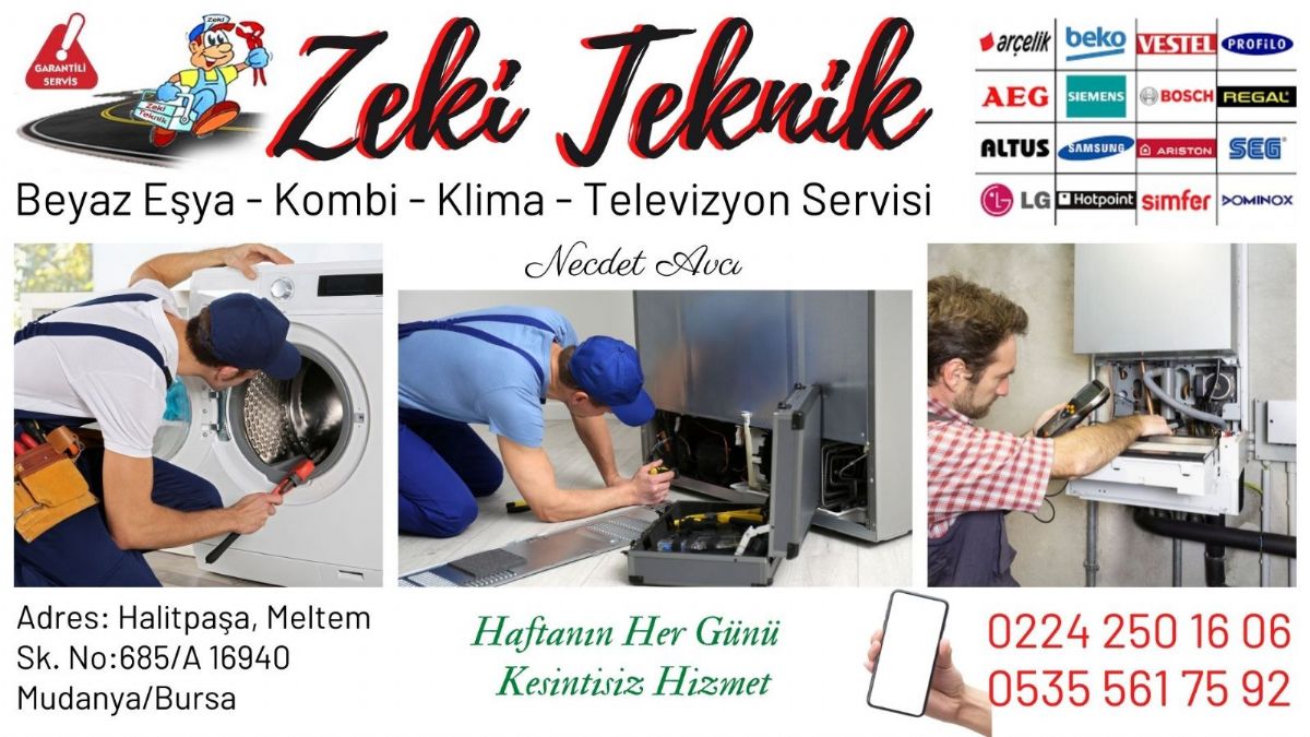 Mudanya Halitpaşa Mahallesi Beyaz Eşya Servisi