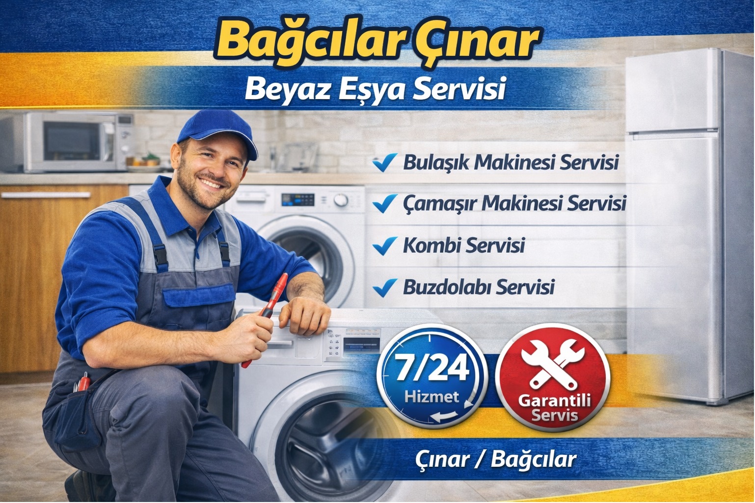 Bağcılar Çınar Beyaz Eşya Servisi