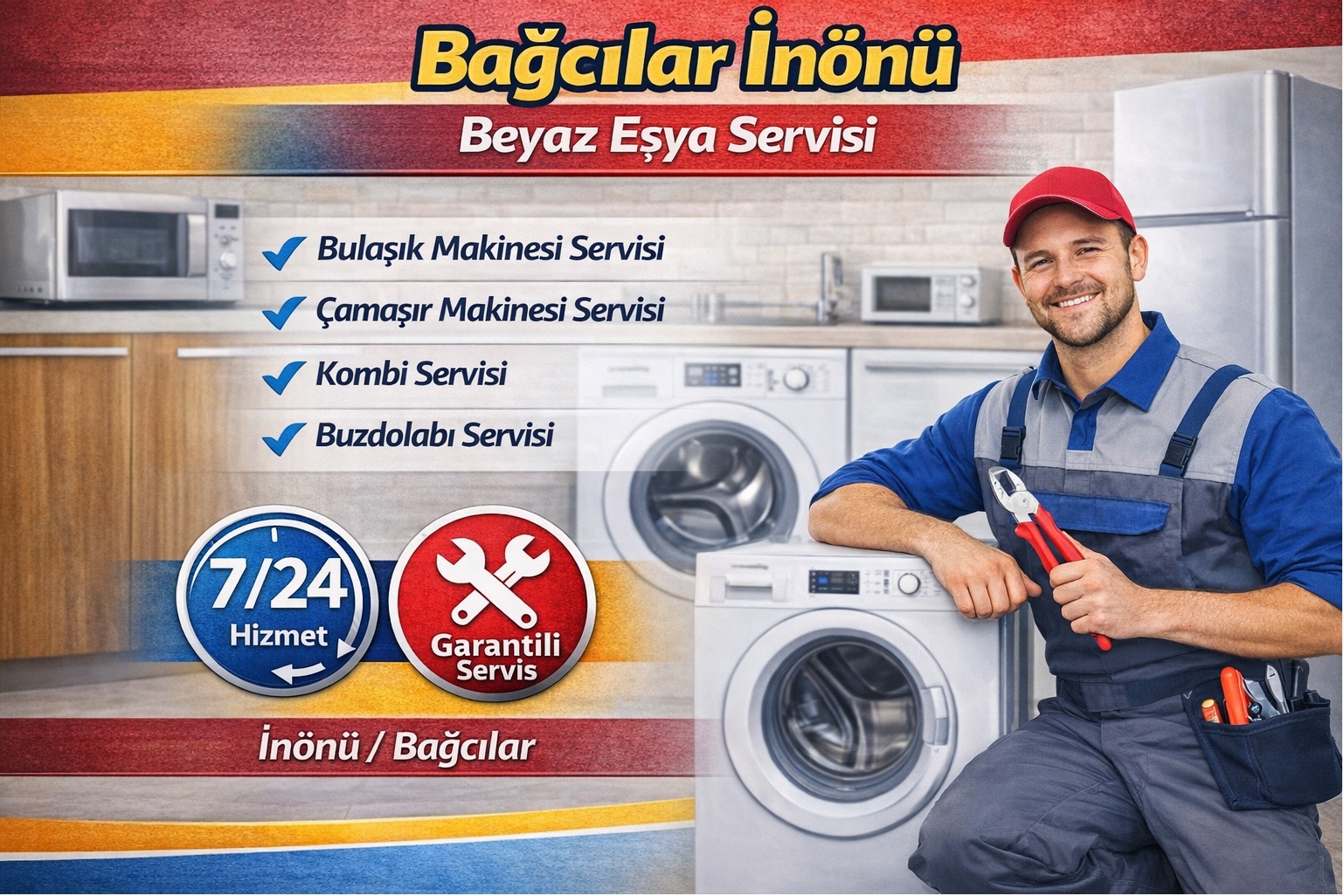 Bağcılar İnönü Beyaz Eşya Servisi