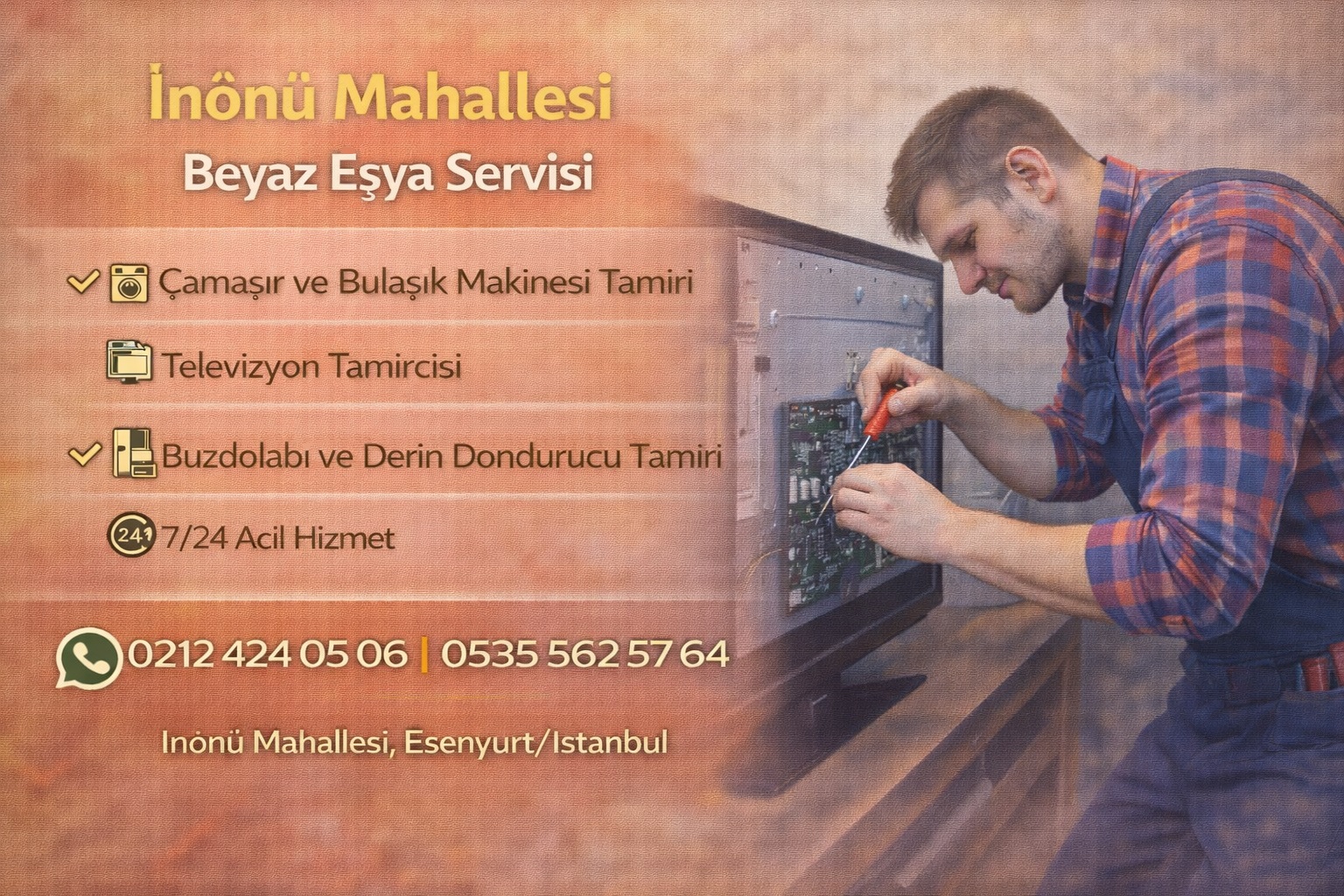 Esenyurt İnönü Mahallesi Beyaz Eşya Servisi