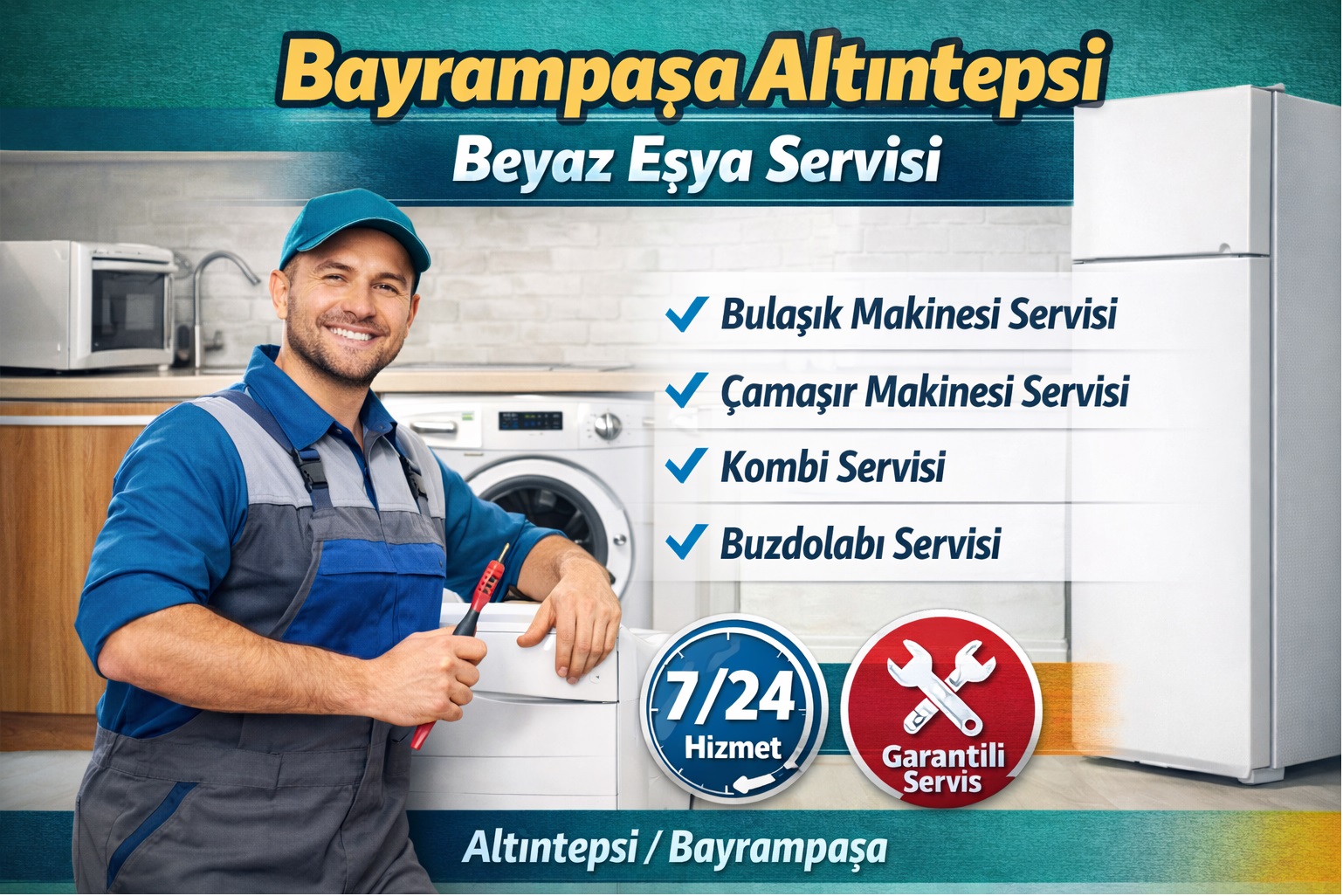 Bayrampaşa Altıntepsi Beyaz Eşya Servisi
