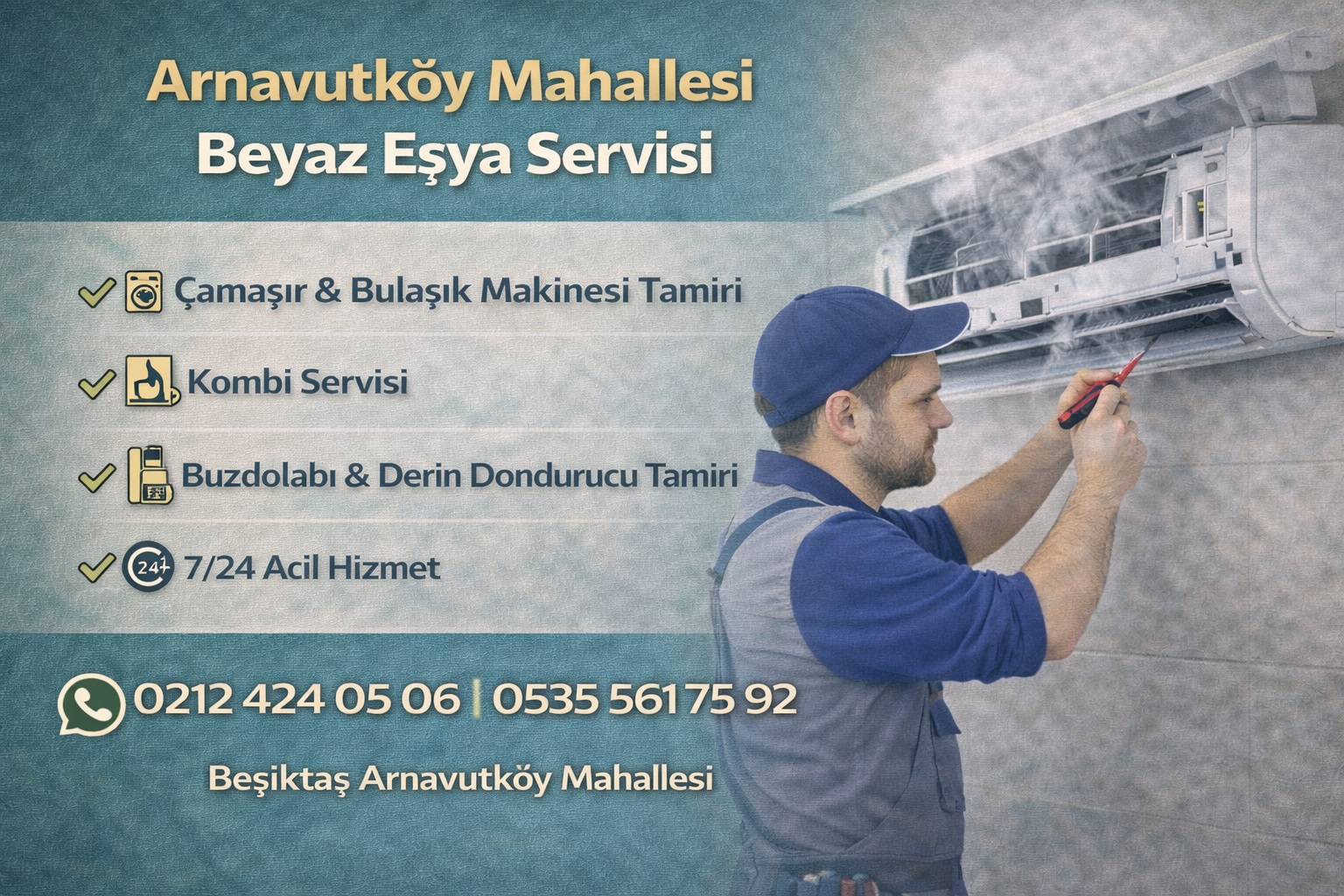 Beşiktaş Arnavutköy Beyaz Eşya Servisi