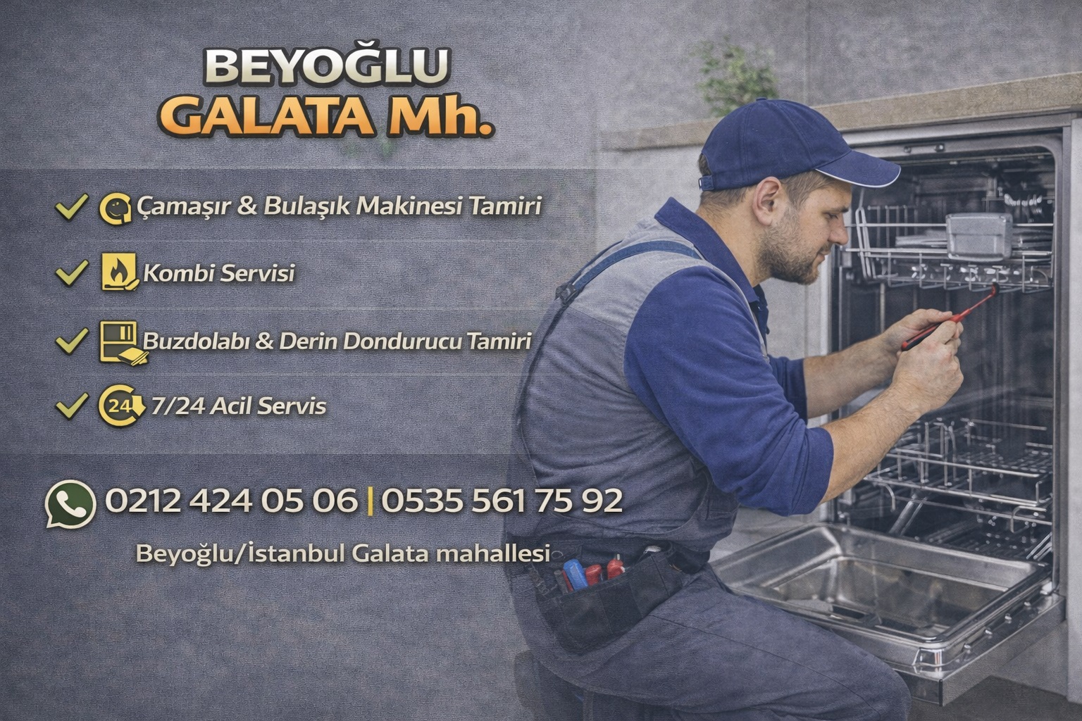 Beyoğlu Galata Mh. Beyaz Eşya Servisi