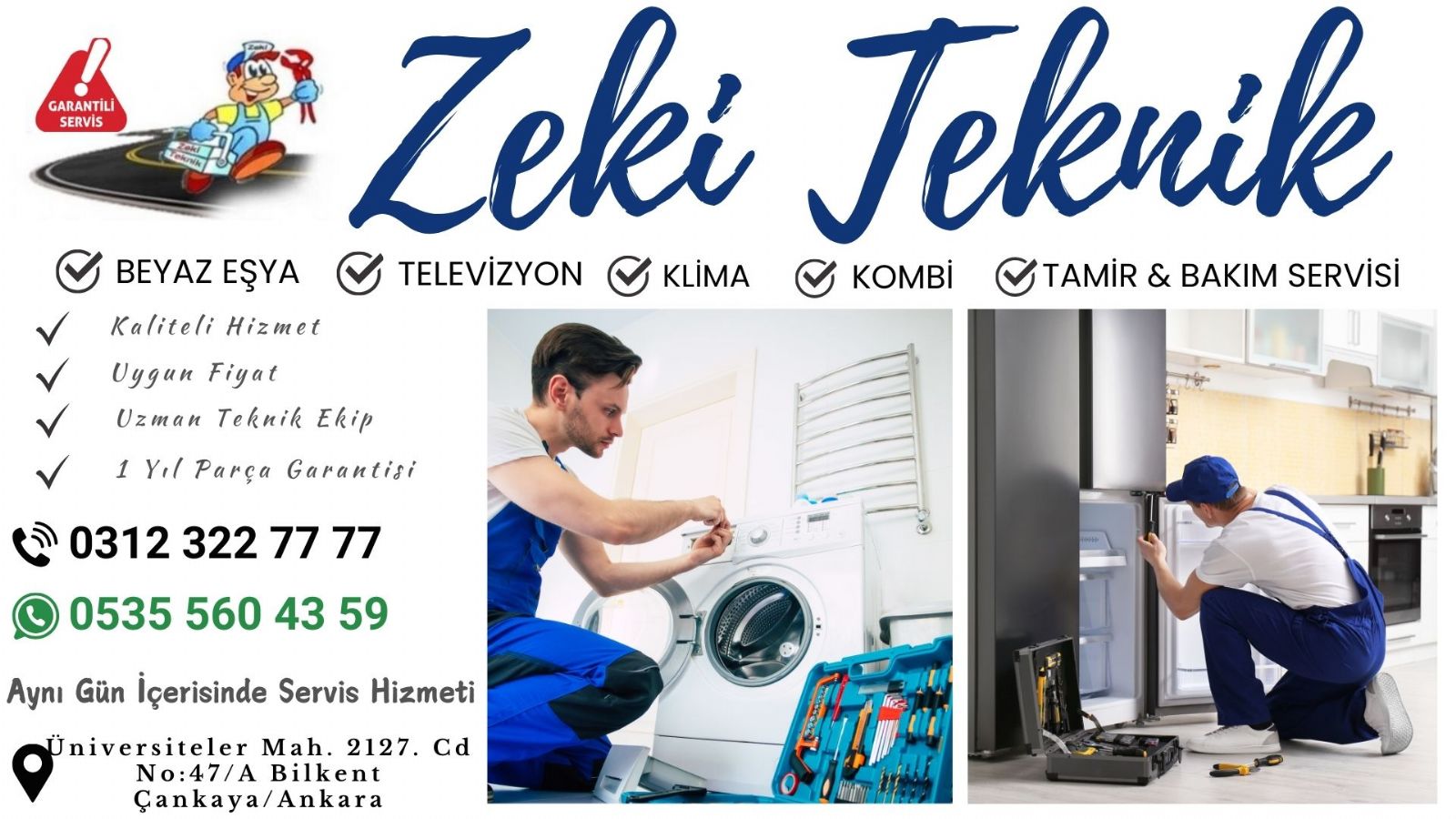 Bilkent Beyaz Eşya Servisi