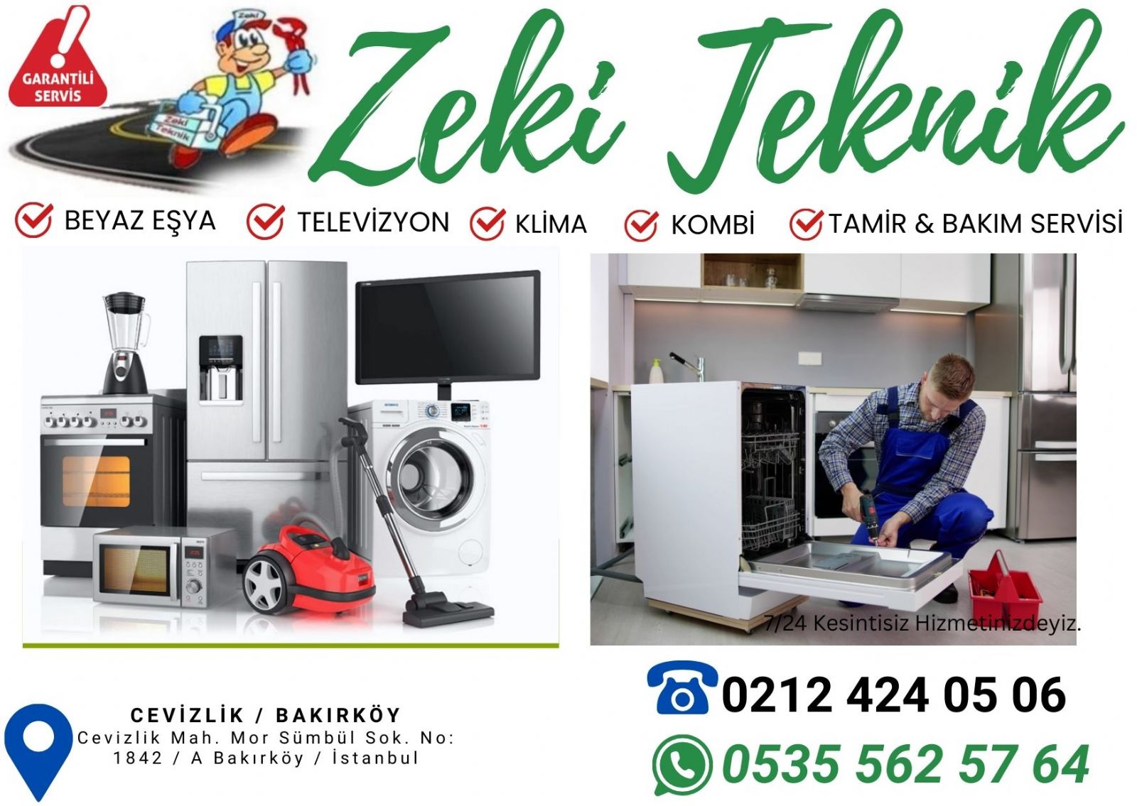 Cevizlik  Beyaz Eşya Servisi