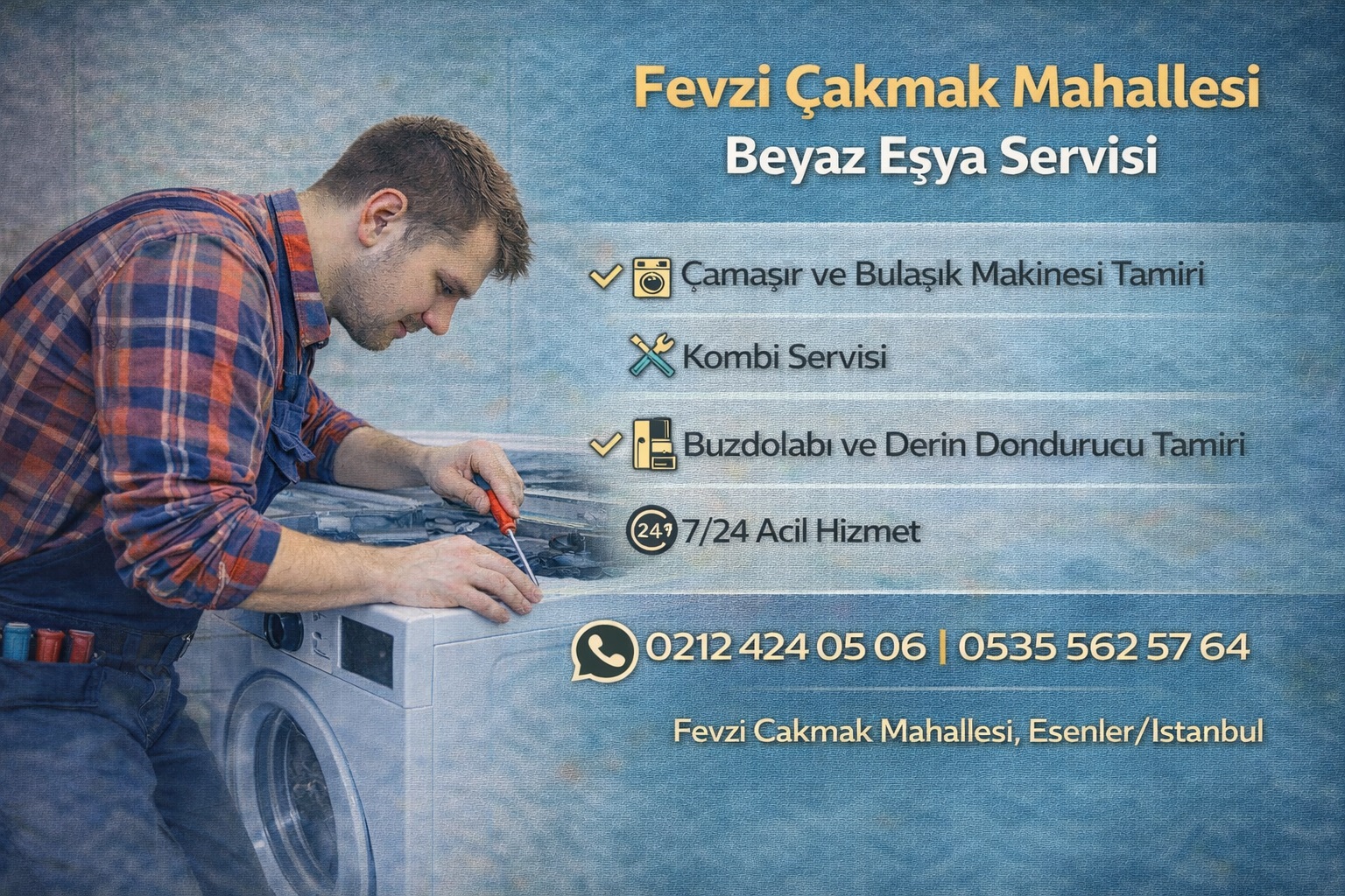 Esenler Fevzi Çakmak Beyaz Eşya Servisi