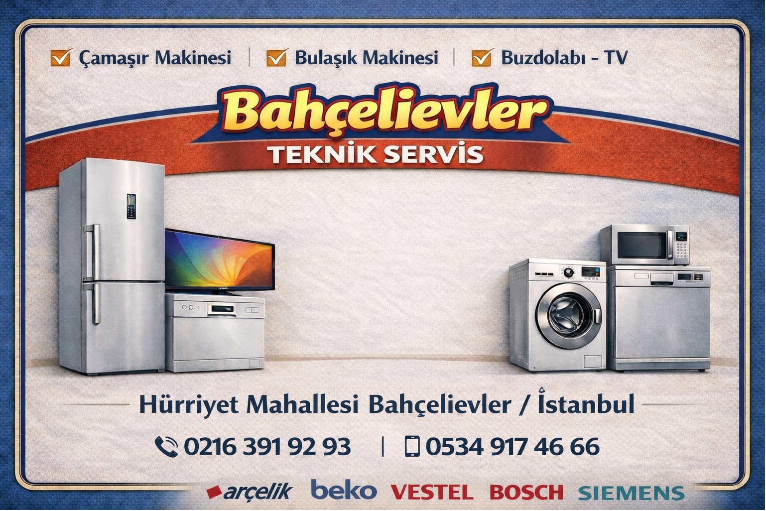 Hürriyet Mahallesi Beyaz Eşya Servisi