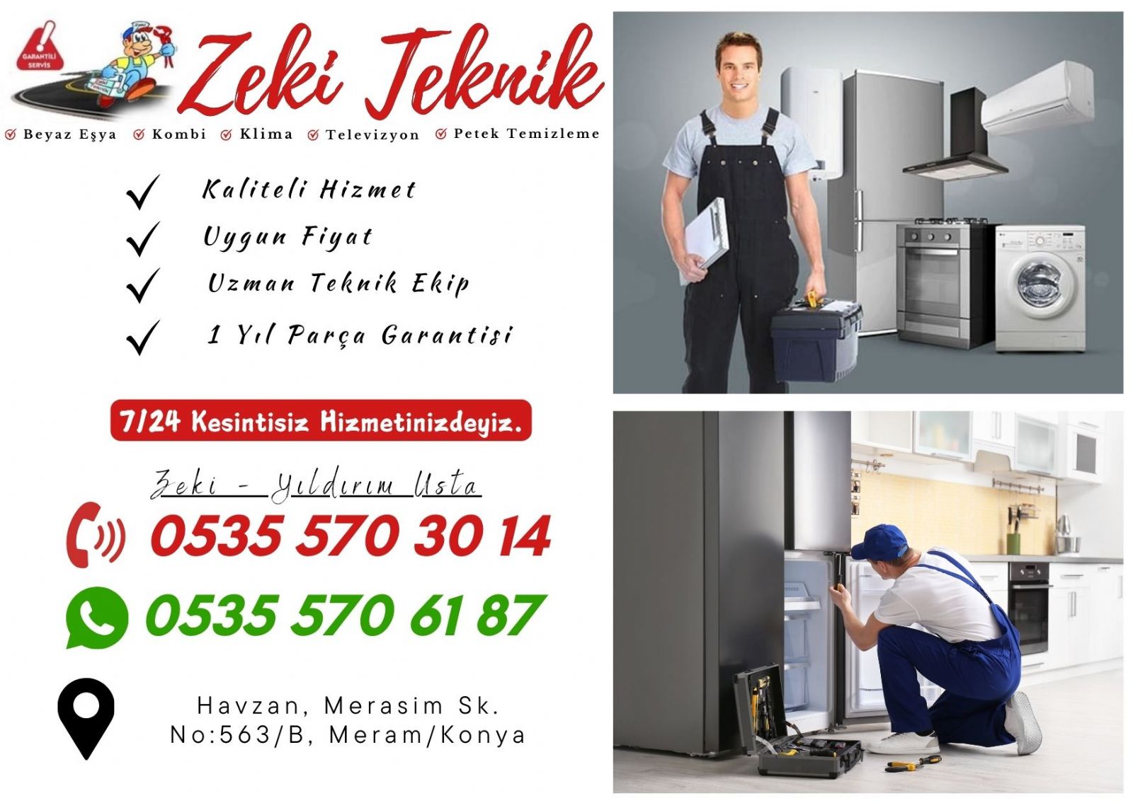 Meram Beyaz Eşya Servisi