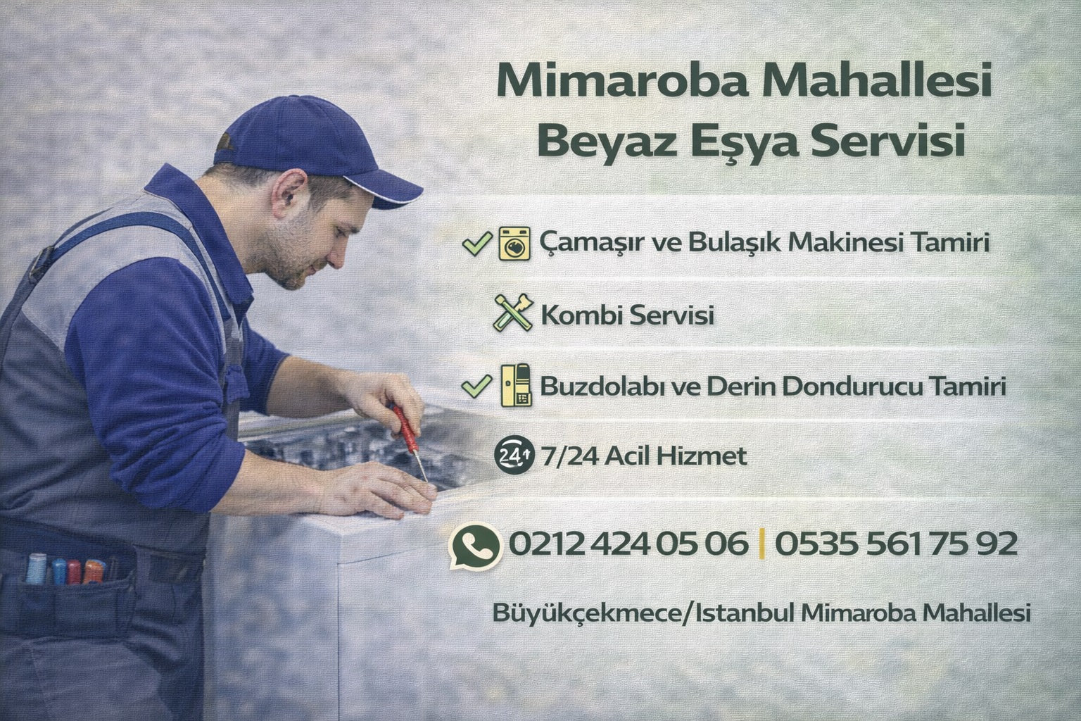 Büyükçekmece Mimaroba Beyaz Eşya Servisi