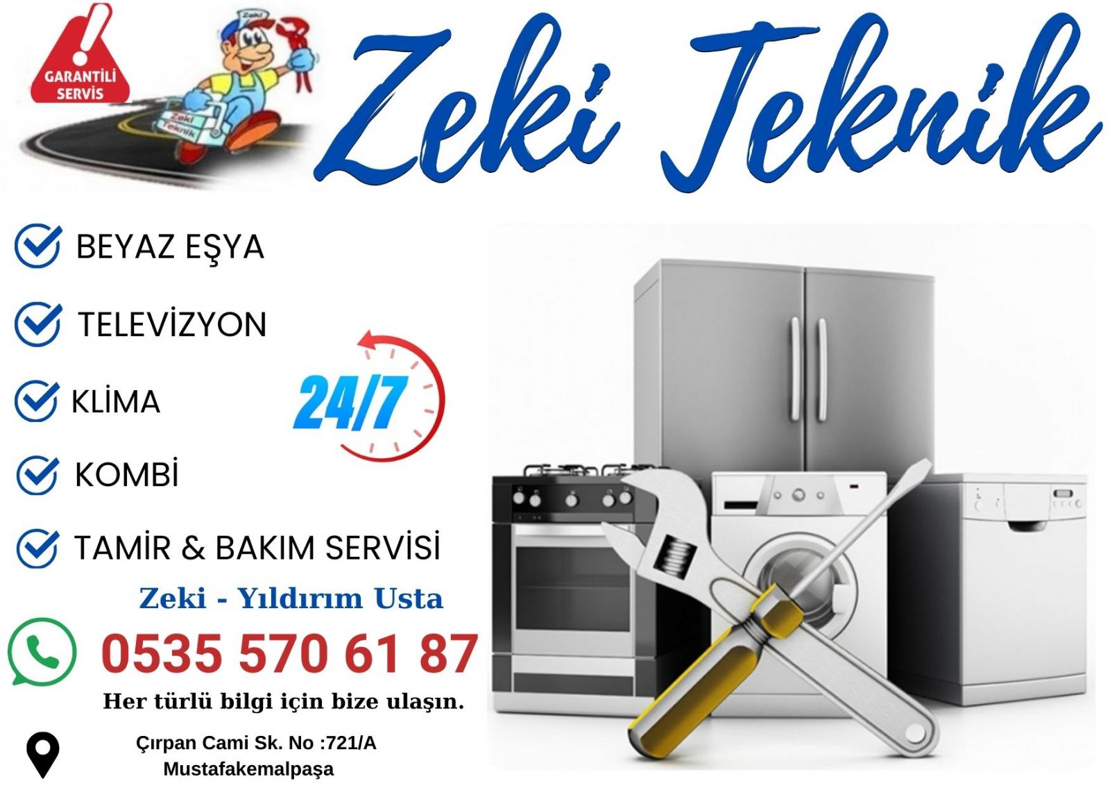Mustafa Kemalpaşa Beyaz Eşya Servisi