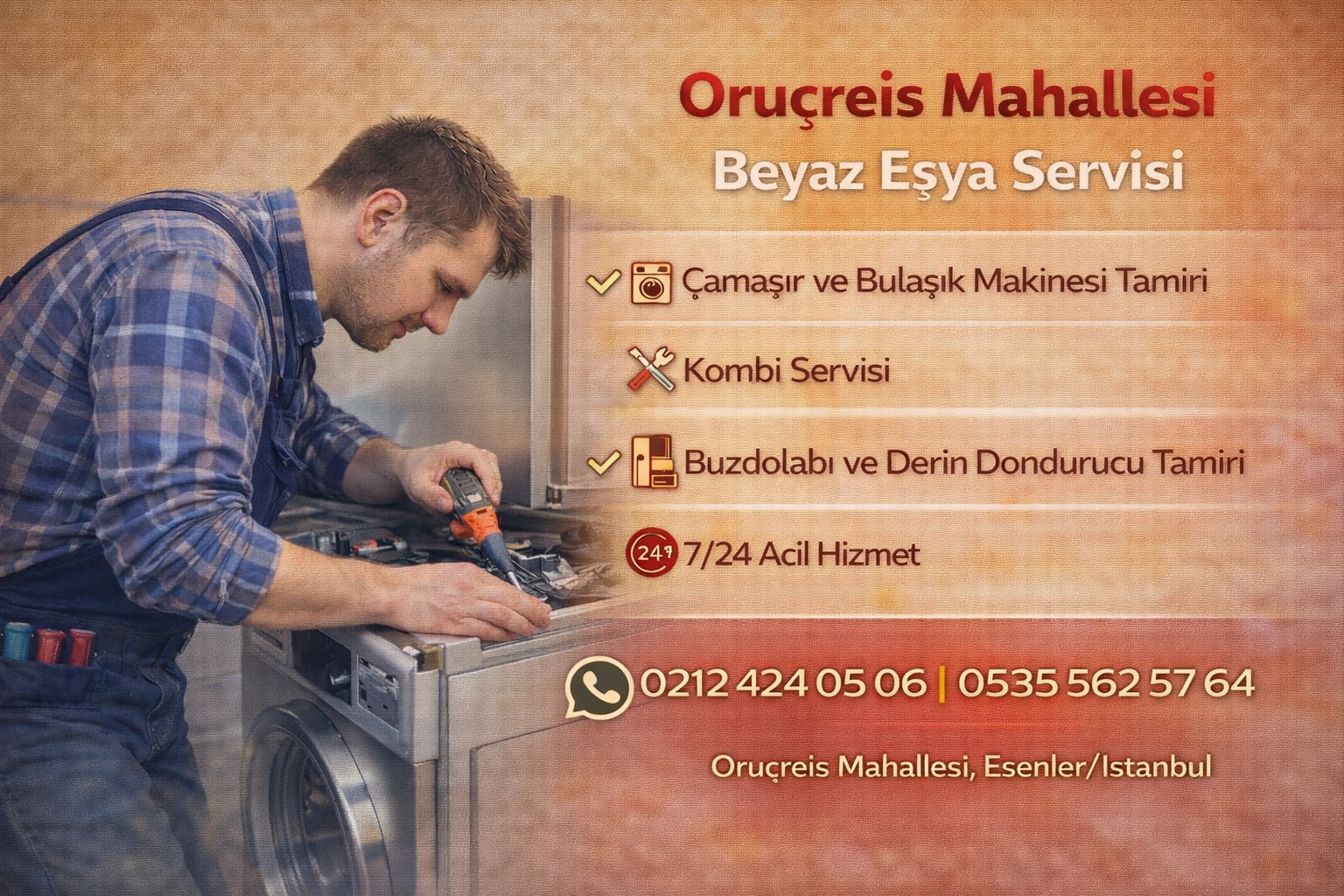 Esenler Oruçreis Beyaz Eşya Servisi