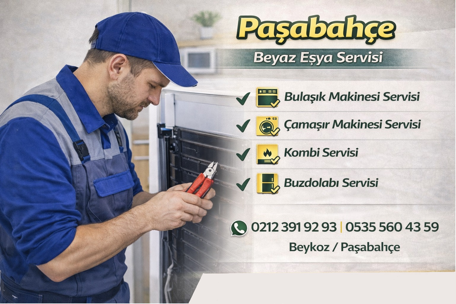 Beykoz Paşabahçe Beyaz Eşya Servisi