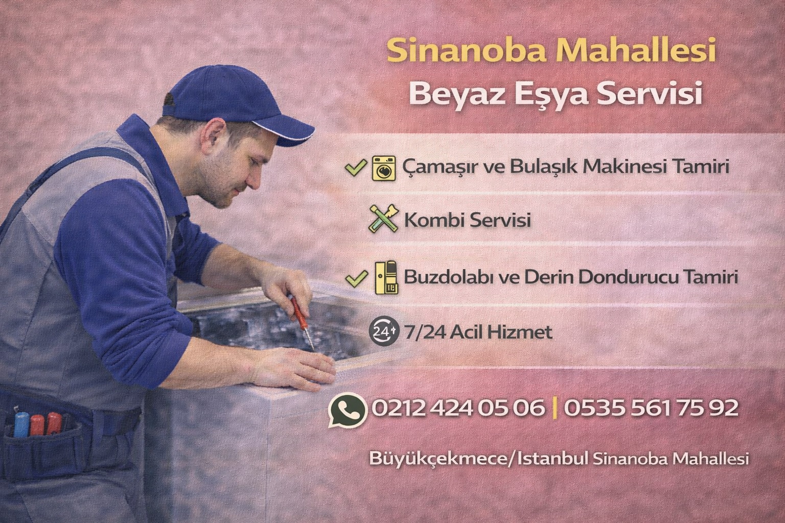 Büyükçekmece Sinanoba Beyaz Eşya Servisi