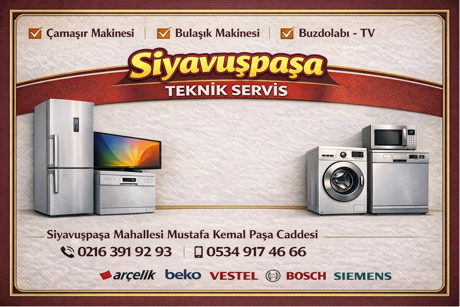 Siyavuşpaşa Beyaz Eşya Servisi