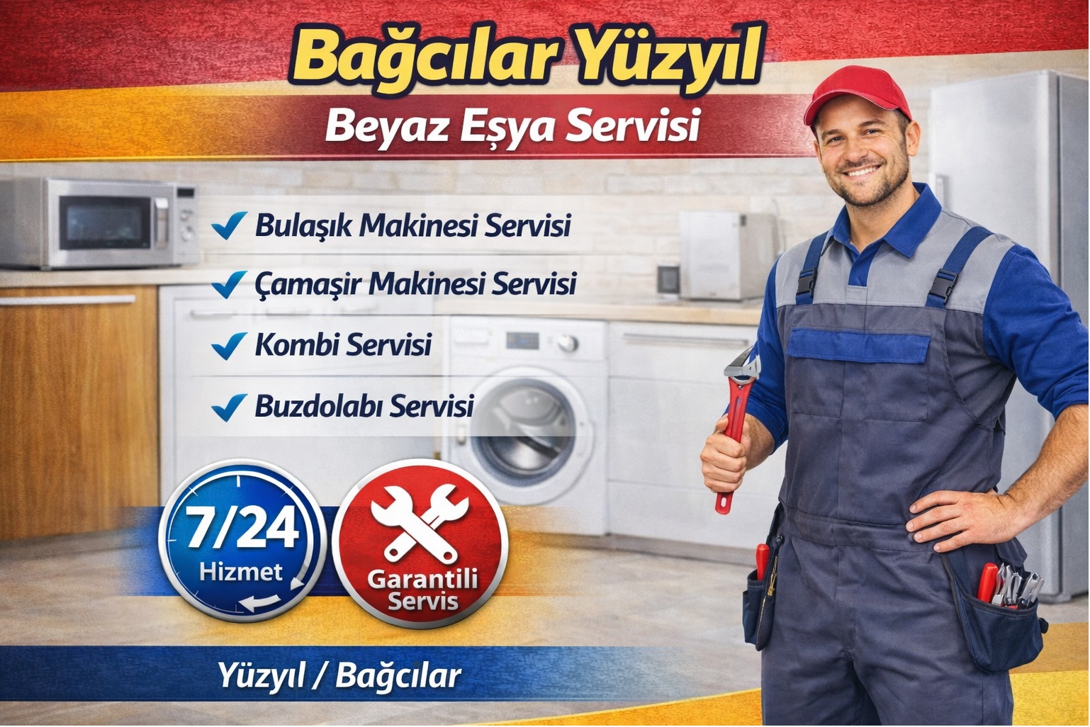 Bağcılar Yüzyıl Beyaz Eşya Servisi