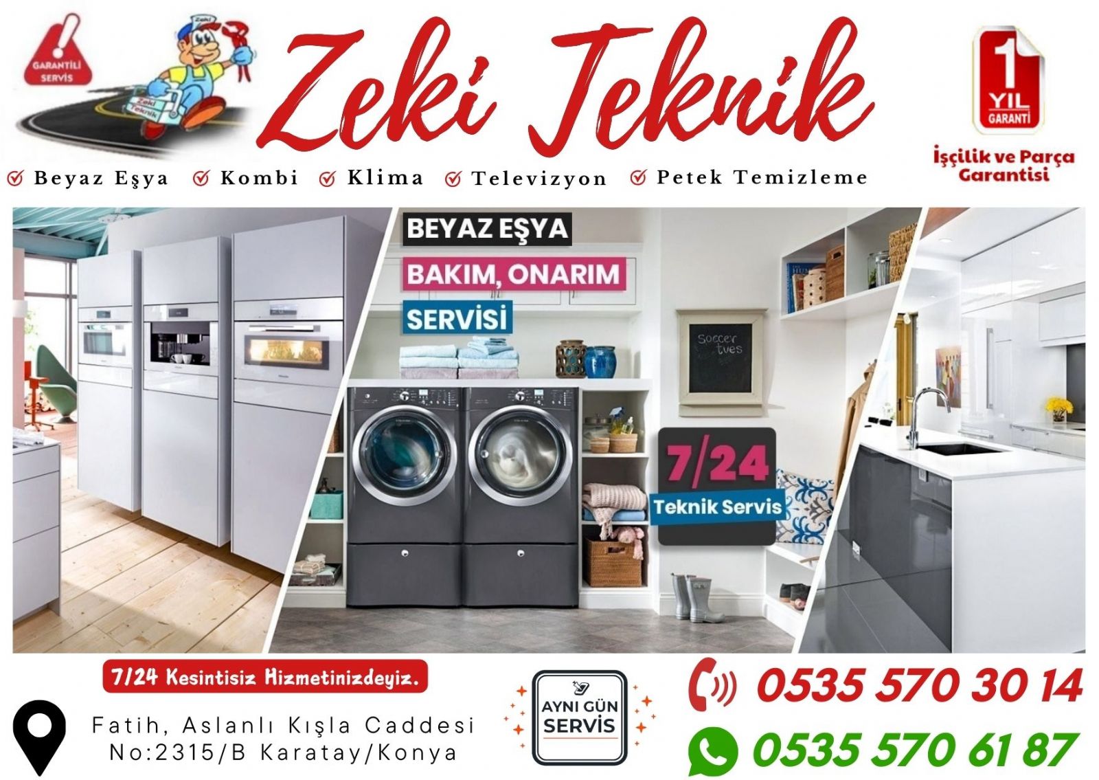 Karatay Beyaz Eşya Servisi