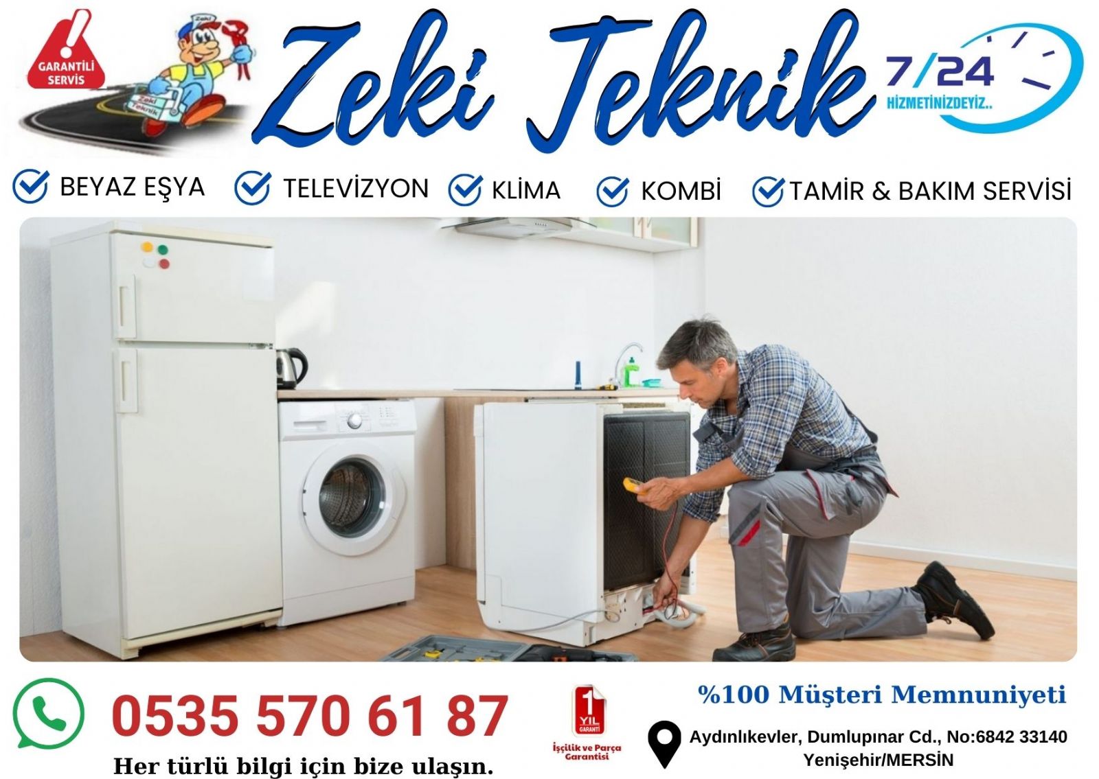 Mersin Yenişehir Beyaz Eşya Servisi